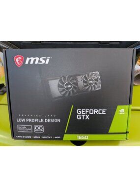 MSI GeForce GTX 1650 4GT LP Graphics Board Low Profile Space SavingDesign VD6989